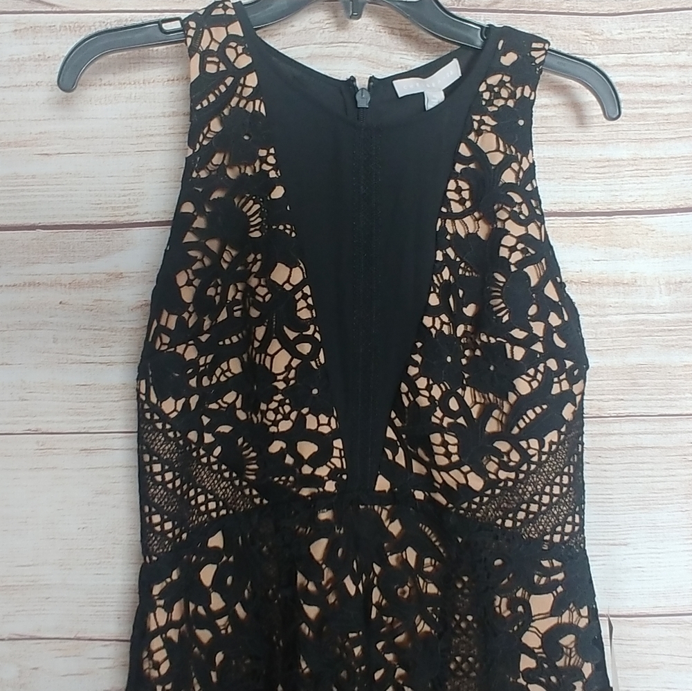 Chelsea28 black lace fit-and-flare dress Xs new - Picture 5 of 5